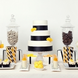 serving desserts